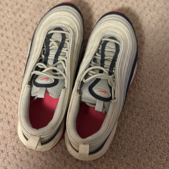 Nike Air Max 97 in midnight navy racer pink laser orange (women’s). Size 8. - Picture 7 of 7